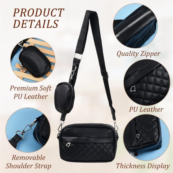 Handbags For Ladies Pu Leather Polyester Waterproof Shoulder Bags With Change Purse