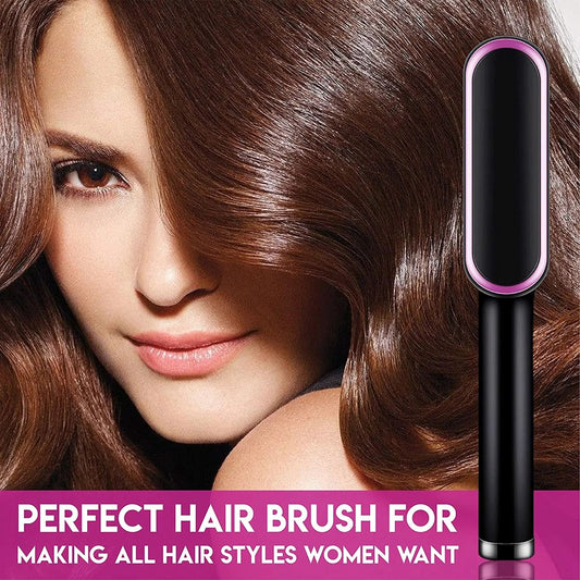 909 Brush Hair Straightener Brush For Girls