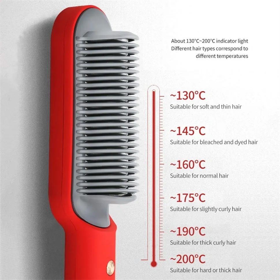 909 Brush Hair Straightener Brush For Girls