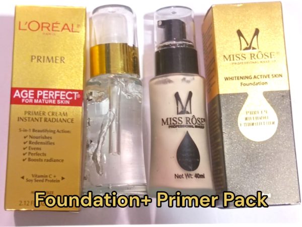 Liquid Miss Rose Foundation And L’oreal Primer