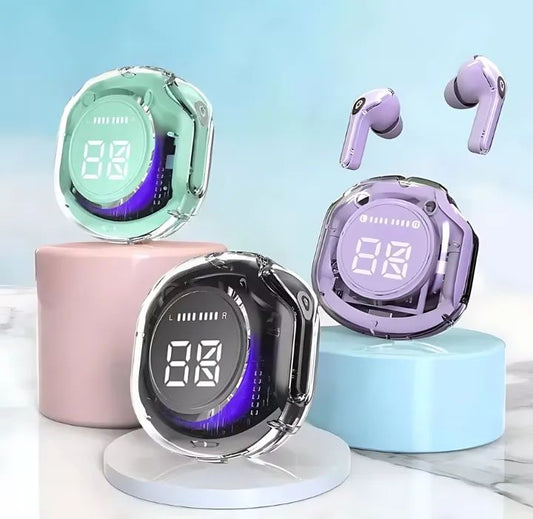 Air 39 Earbuds - Wireless Transparent Airpods with Super Bass & HD Sound