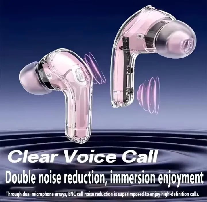 Air 39 Earbuds - Wireless Transparent Airpods with Super Bass & HD Sound
