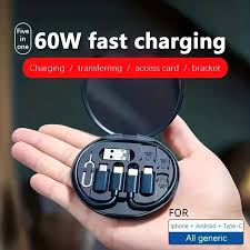 5-in-1 Multifunctional Portable Data Cable Storage Set