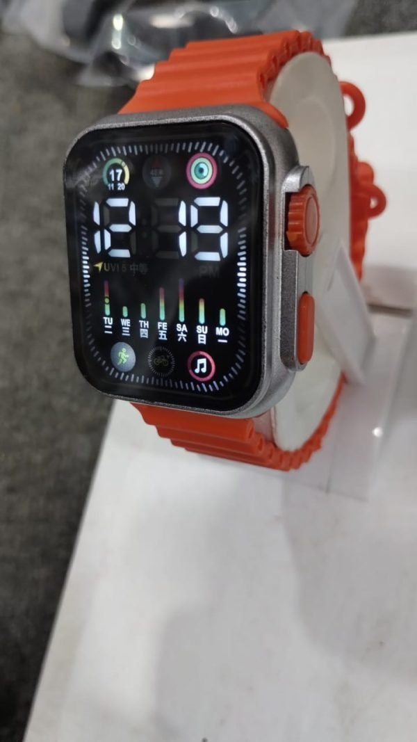 Silicon Digital Display Strap Watch