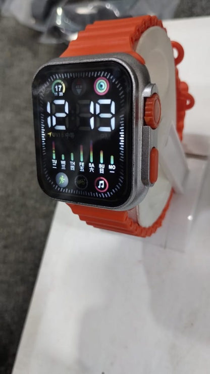 Silicon Digital Display Strap Watch